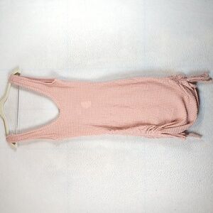 Luca + Grae Women's Pink Stretchy Bodycon‎ Sleeveless Ruched Beach Dress Size S